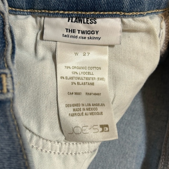 NWT Joe's The Twiggy Tall Mid Rise Blue Designer Skinny Jeans - Picture 6 of 16